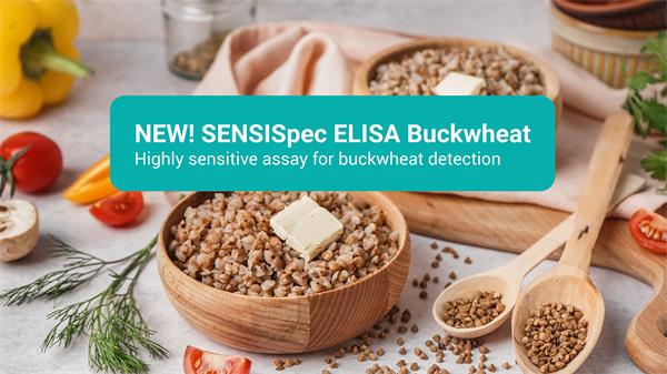 推出 SENSISpec ELISA 荞麦 - 对食品样品中的荞麦残留进行灵敏的定性检测